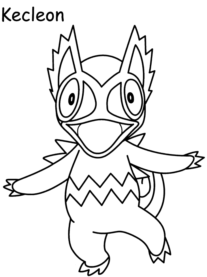 Plansa de colorat cu Pokemon 45 40